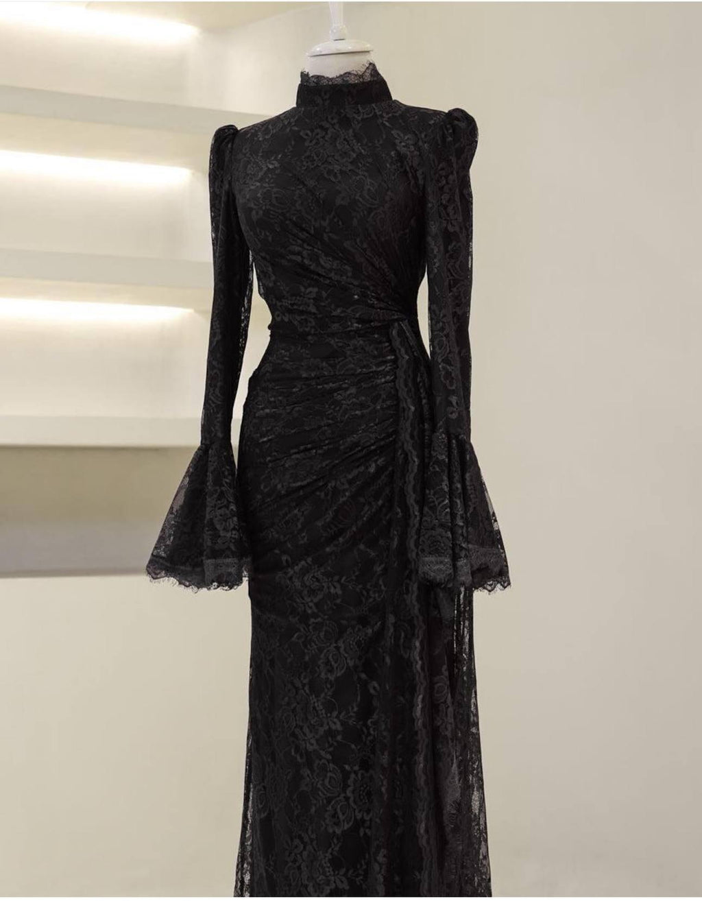 Turkish Modest Dress – French Lace Fabric