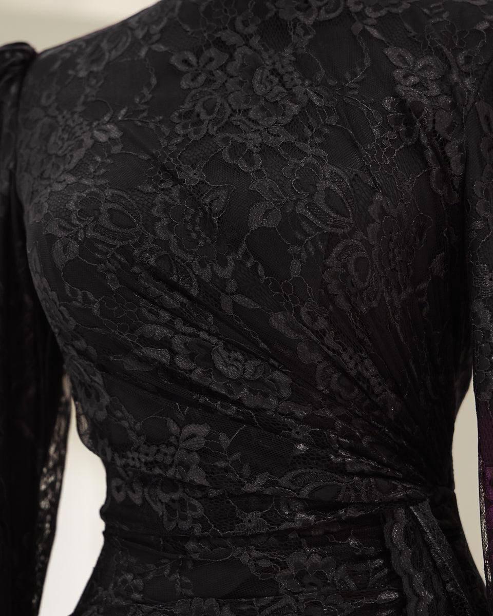 Turkish Modest Dress – French Lace Fabric