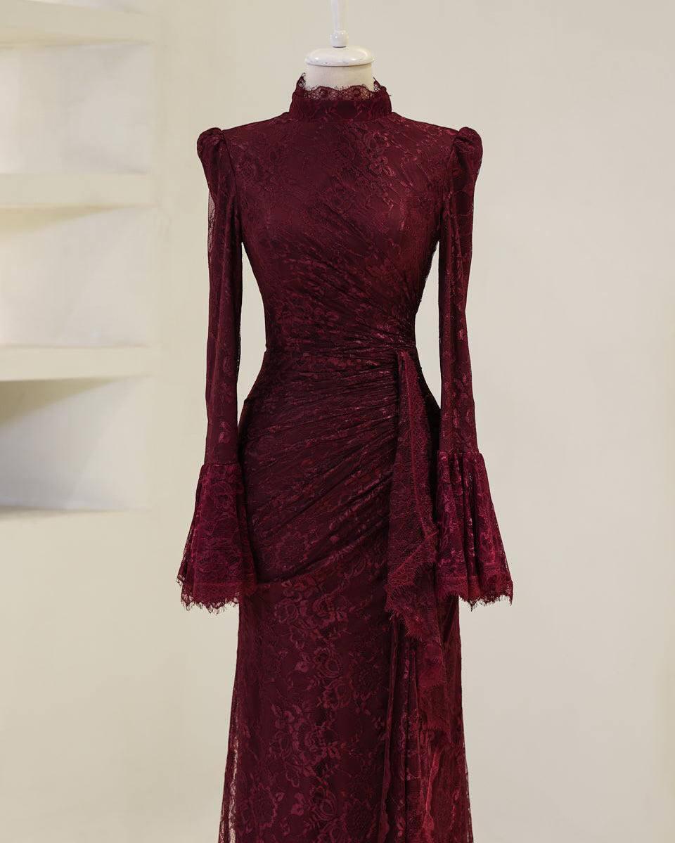 Turkish Modest Dress – French Lace Fabric