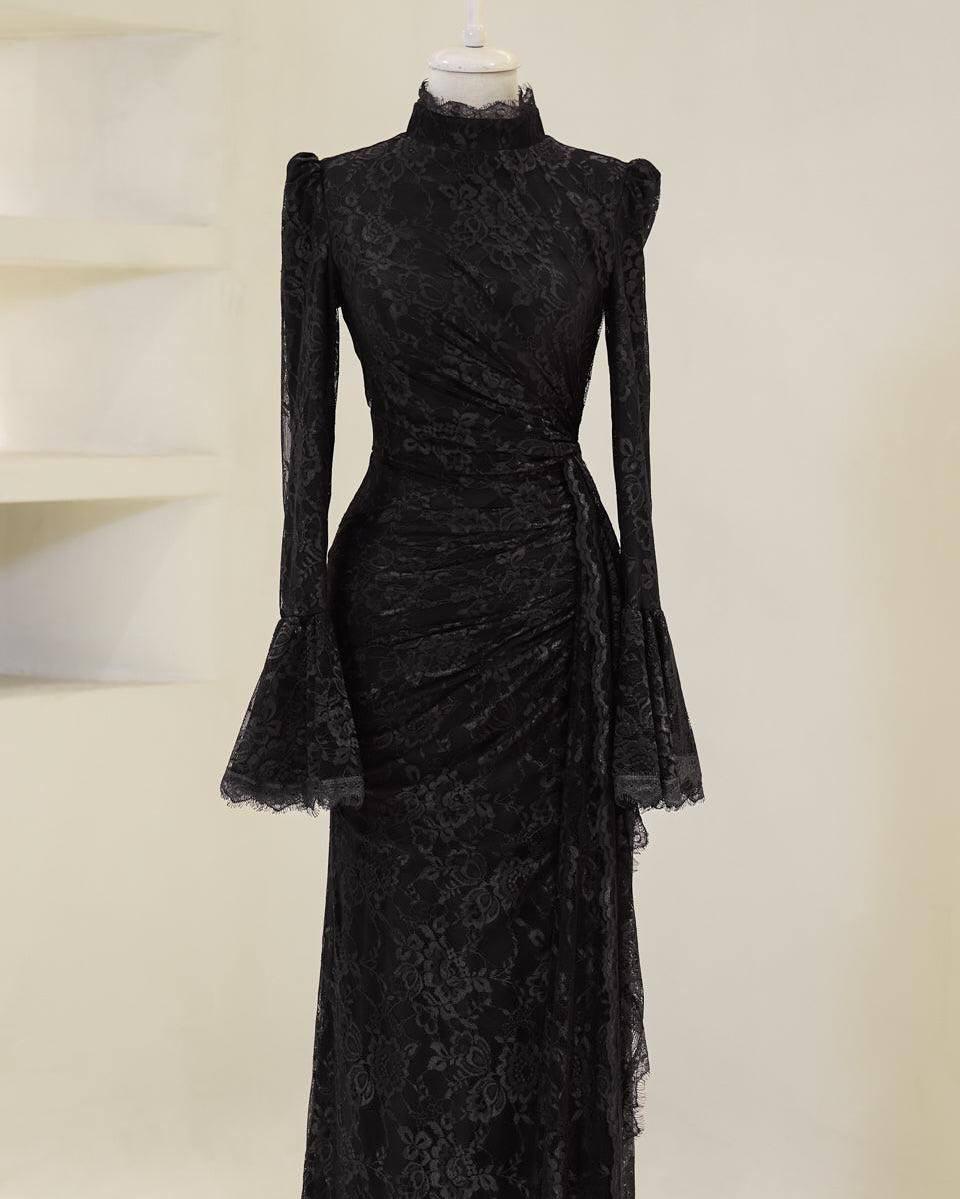 Turkish Modest Dress – French Lace Fabric