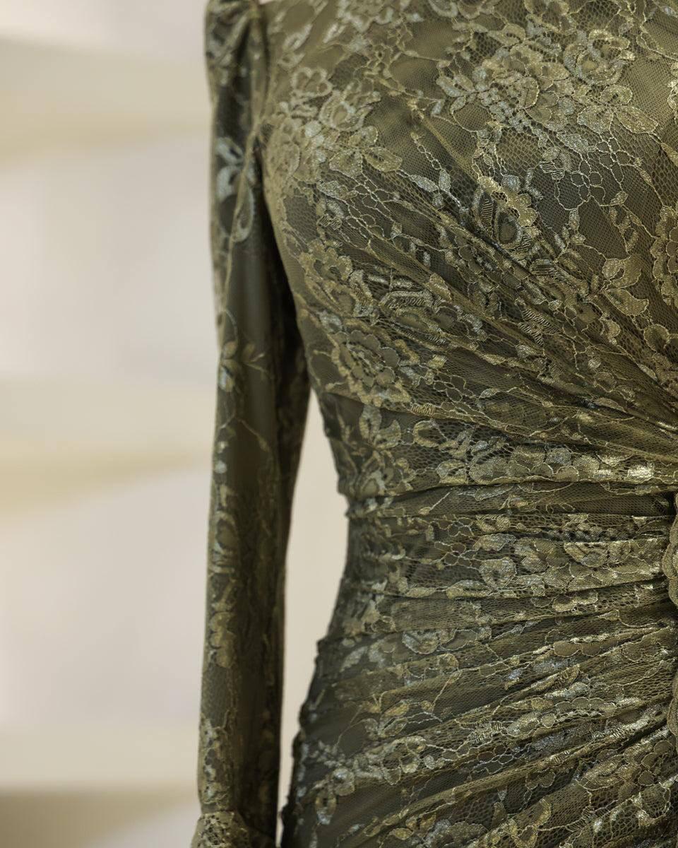 Turkish Modest Dress – French Lace Fabric