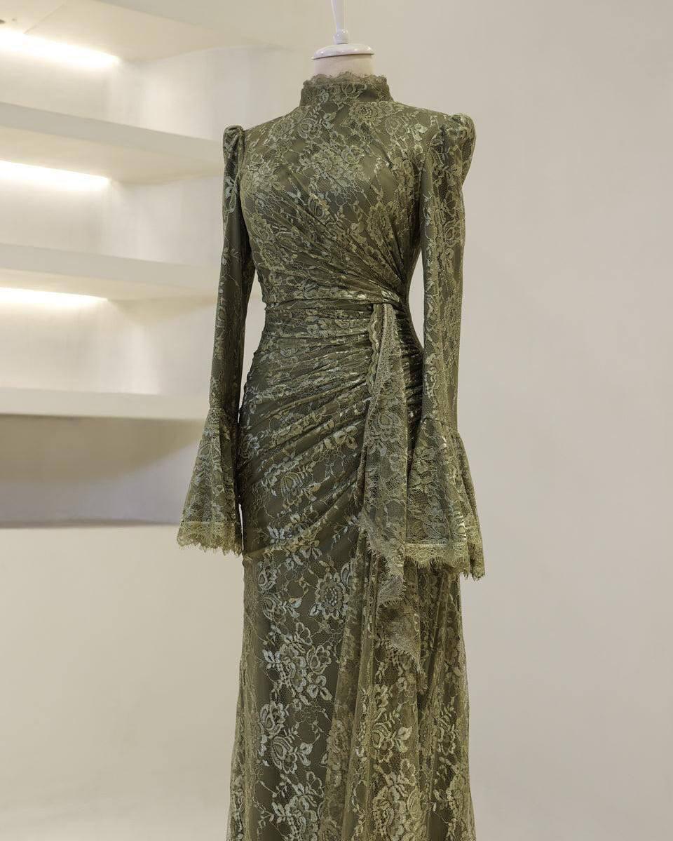 Turkish Modest Dress – French Lace Fabric