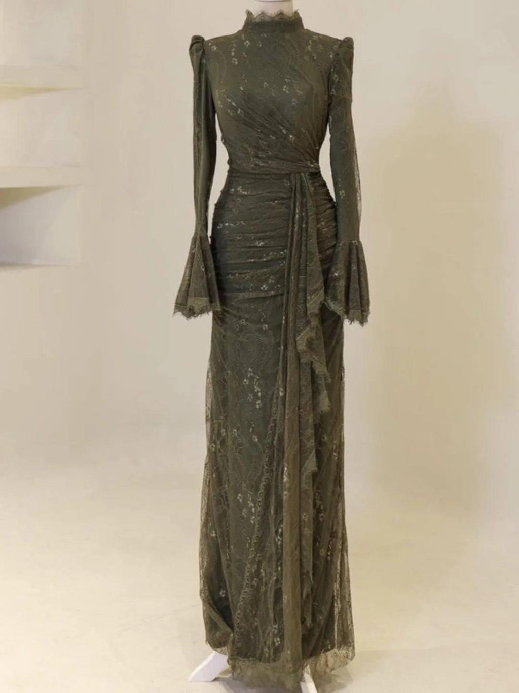 Turkish Modest Dress – French Lace Fabric