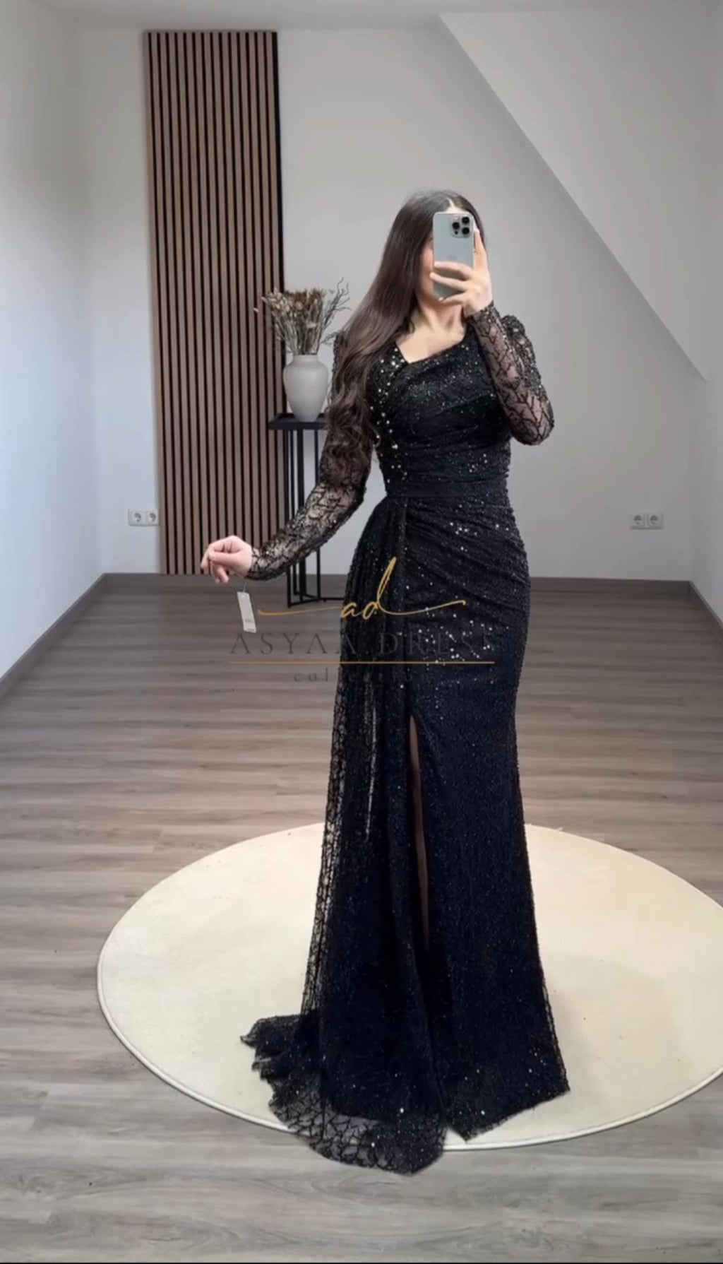 Evening Lace Dress with Special Embroidery