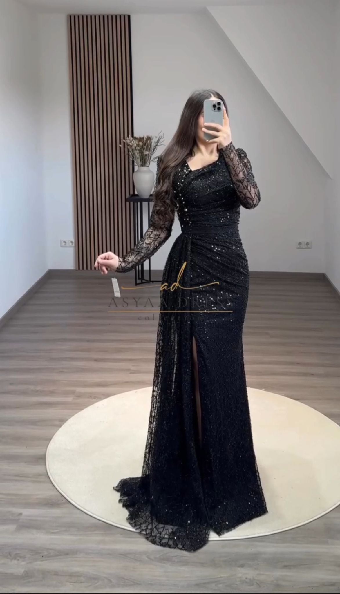 Evening Lace Dress with Special Embroidery