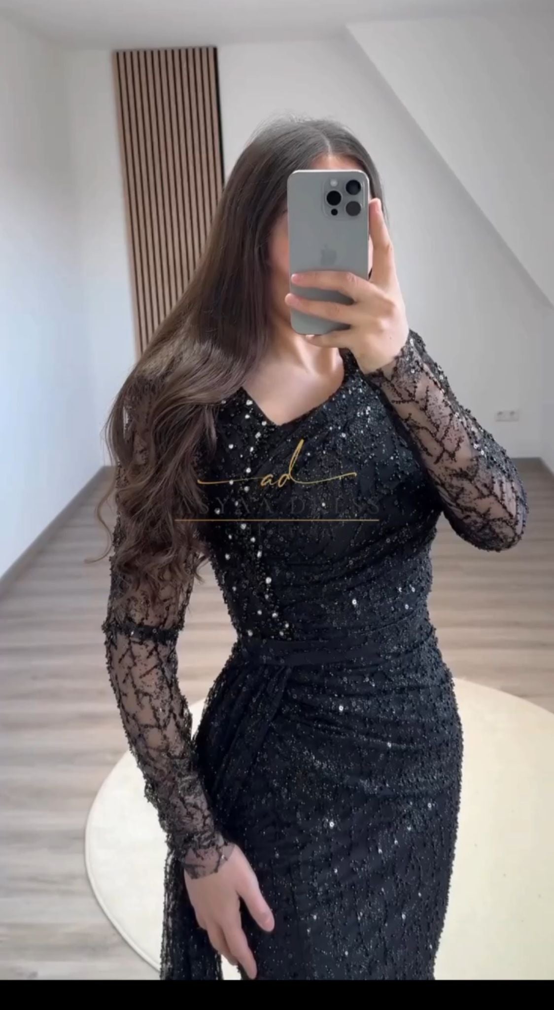 Evening Lace Dress with Special Embroidery