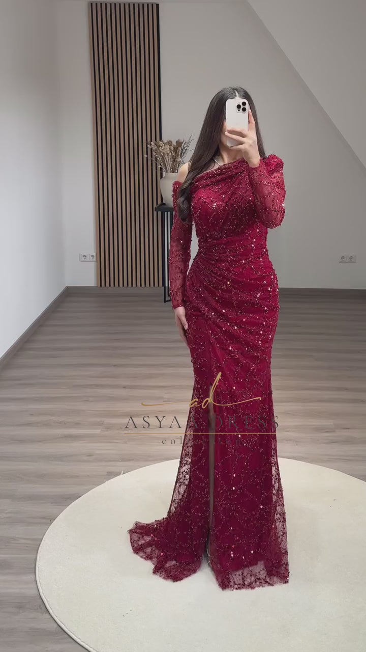 Shiny Evening Dress – Special Occasion Fabric